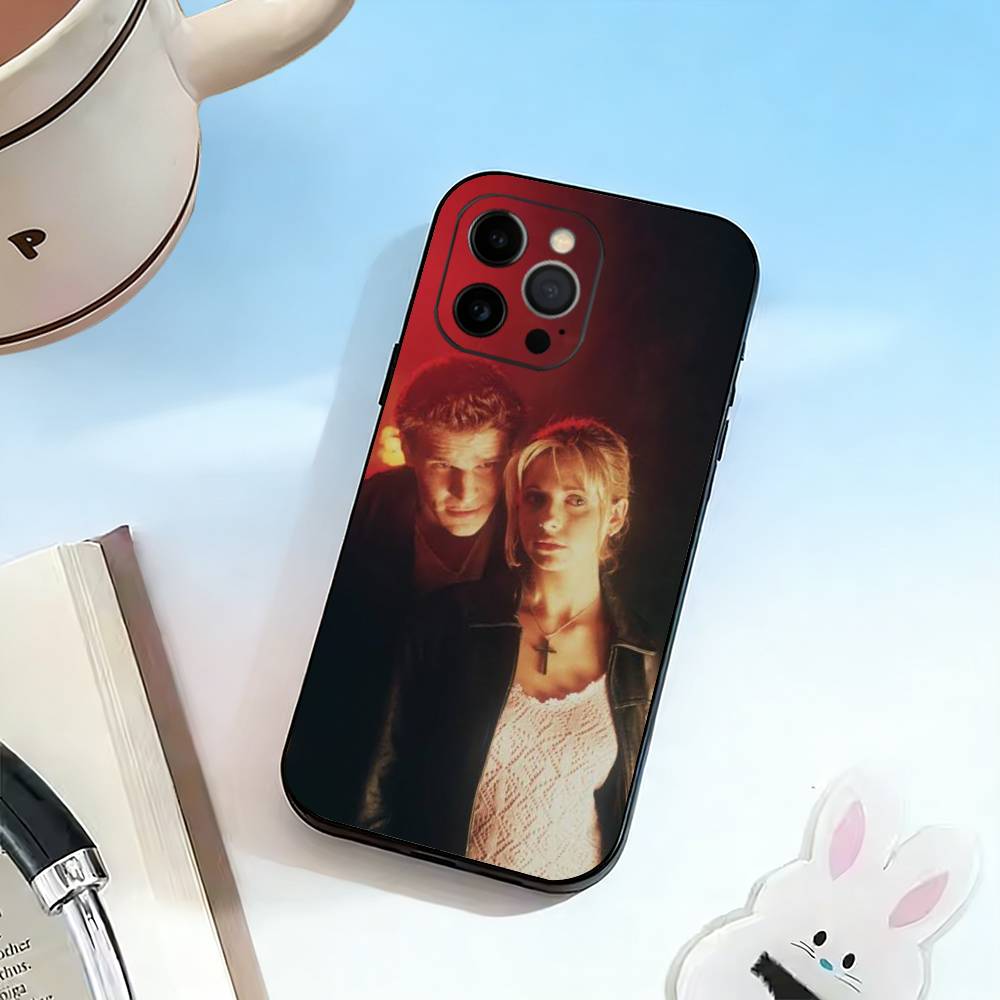 Movie Buffy Phone Case For iPhone 17, 16,15,14,13,12,11 Plus,Pro Max, Others Soft Black Cover