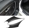 Door Handle Covers of for BMW Matte (Set 2) F30, F31, F32, F33, F34, F35, F36, F80, Black/Carbon Fiber/Beige (Matte Black)