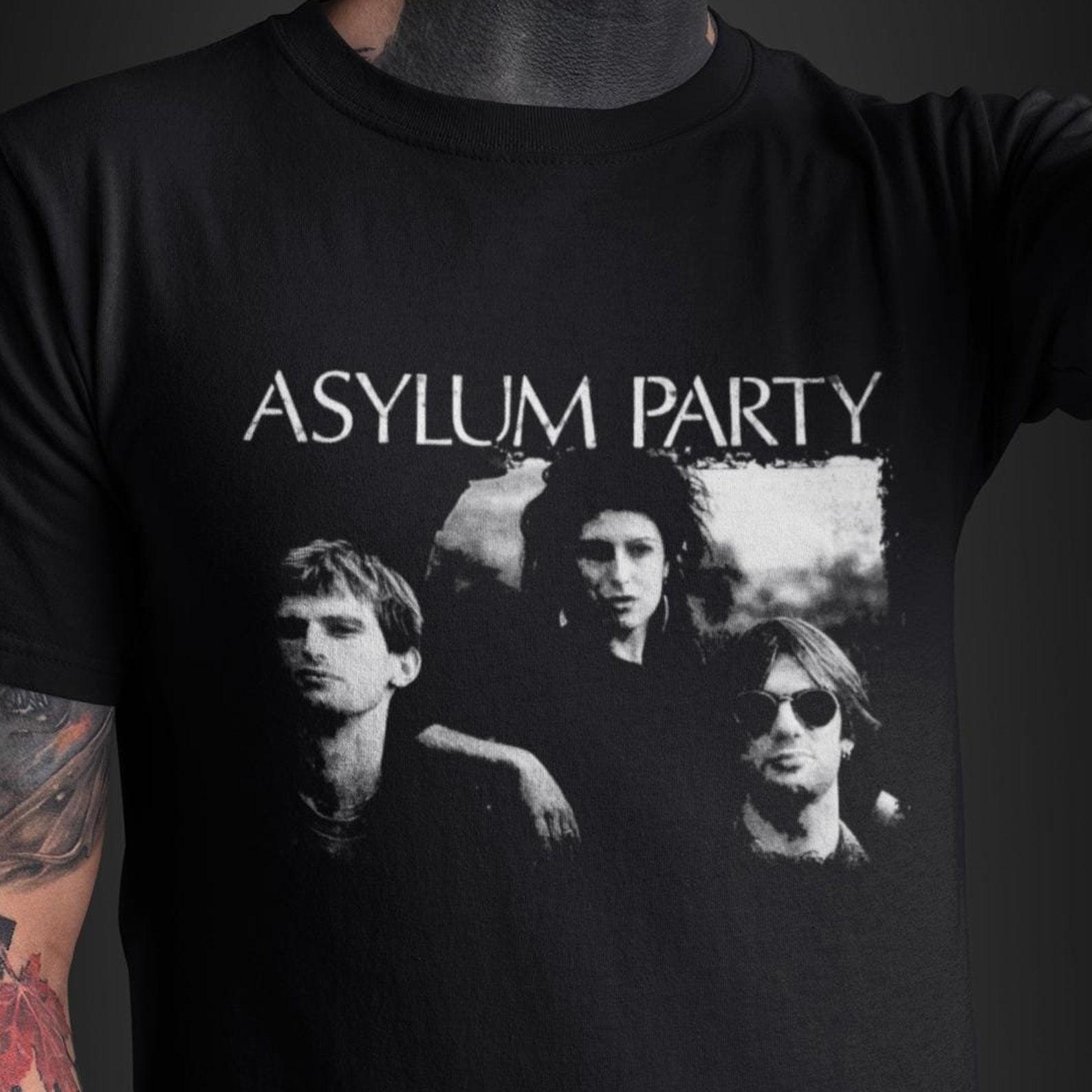 Asylum Party T-Shirt - Dark Goth Post Punk Band Tee S