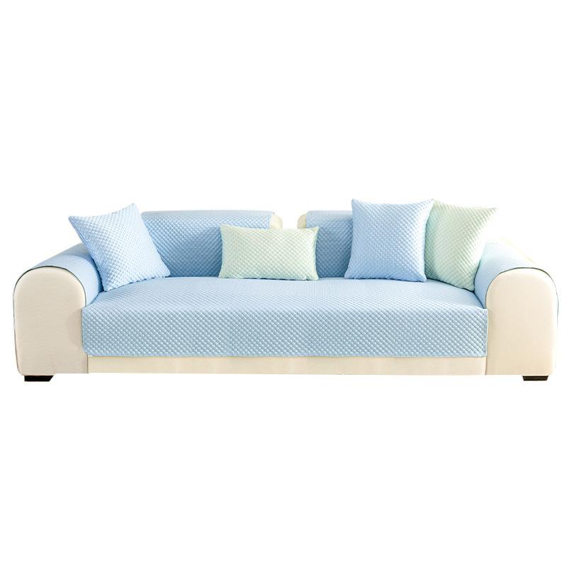 Black Technology Ice Silk Sofa Cushion Summer Summer Simple Modern Summer Mat Seat Cushion Non-Slip Sofa Cover Cover Cloth
