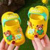 Girls' Sandals, Children's Summer Indoor Soft-Soled Anti-Slip Slippers for Infants and Toddlers, Cartoon Closed-Toe Hole Shoes for Boys.