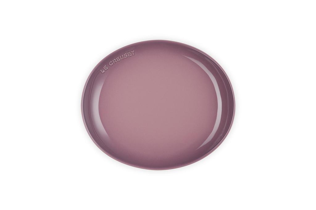 Le Creuset Flora Plate, 24 cm, Mauve Pink, Heat and Cold Resistant, Microwave and Oven Safe, Oven Dish, Bakeware [Official Japanese Product]