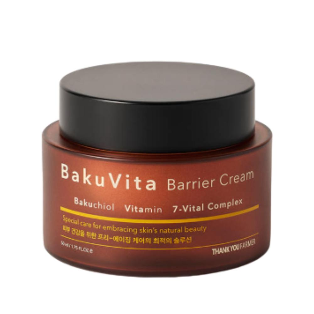 THANK YOU FARMER BakuVita Barrier Cream 50ml - Bakuchiol & Vitamin Skin Barrier Recovery