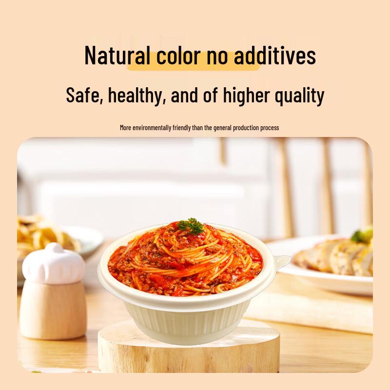 Biodegradable Round Meal Box with Soup Separator