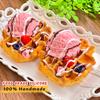 Eiswaffel Food-Grade Silikon Taba Squishy, Büro Stressabbau Cremig Weich Handgemachtes Quetschspielzeug, Weihnachts Halloween Geschenk
