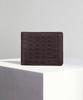 Matt Crocodile Cowhide Men'S Combination Wallet Dark Brown