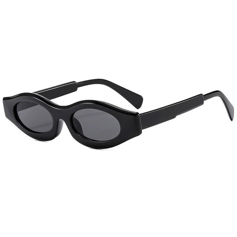 

Street Style Oversized Sunglasses With Uv400 Protection For Party And Travel BlackFrameGrayLens
