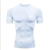 Gothic Cross Pattern  Men’s Sport T-shirt Training/fitness Compression Athletic Wear  Running T-shirt  Rashgard Y2K Top