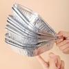 10 Pcs Tin Foil Box Disposable Aluminum Foil Pans with Temperature Lock Insulation Cover for Baking Cakes Pies Casseroles Oven Safe Easy Clean Food