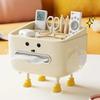 1pc Desktop Tissue Box for Home Living Room Bedroom Bedside Multifunctional Student Dormitory Cute and Safe Material