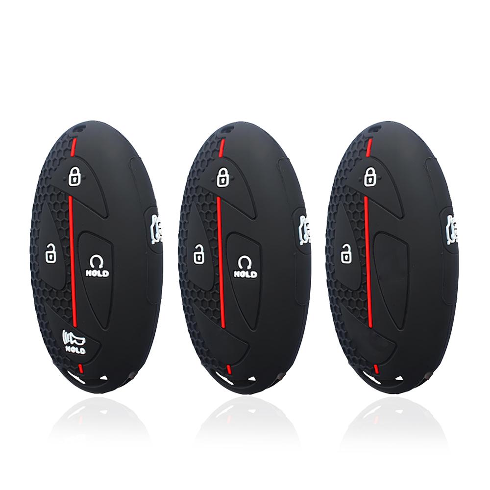 Soporte para Llavero de Carcasa Para Nuevo Kona Sx2 Para Hyundai Ioniq 6 Nuevo Grand Prix Gn7 Funda de Silicona para Llave de Coche Cubierta de Llave Accesorios