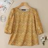 ZANZEA Women Casual Elastic Small Floral Cuffs Rubber Band Daily Blouses