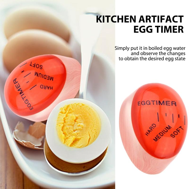 Essential Eggs Cooking Tool Effortless Eggs Timer Eggs Boiling Small Tool Color Changing Cooking Temperature Observer