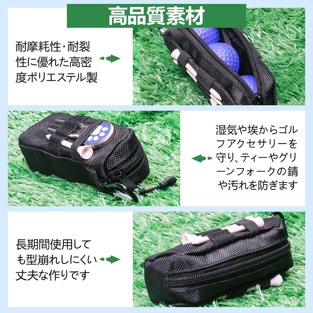 Golf ball case, golf ball holder, 3 pieces, compatible with