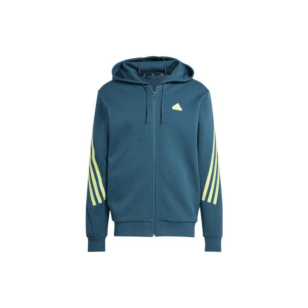Adidas Future Icons 3-Stripes Full-Zip Hoodie Men Hoodies Navy-Blue IJ8878