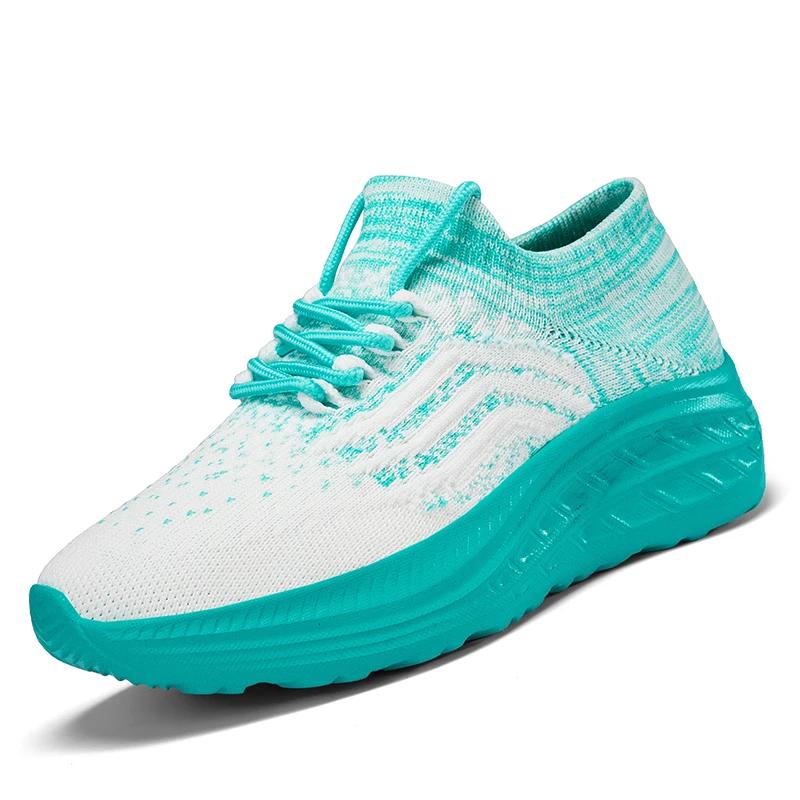 Fashion Plateforme Non-slip Sole Sneakers Woman Sports Boots Women's Boots 44 Shoes Rainbow Sneakers Women Design Outings Classic