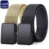 Men's Nylon Tactical Canvas Belt - Versatile, Extended Size for Outdoor, Military, and Student Use