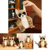 Cute Brown Avahi Laniger Cartoon Plush Doll Kid Toys For Children