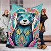 1pc Otter Mandala Art Outdoor Blanket, Soft And Comfortable Blanket, Casual Warm Outdoor Blanket, Good Birthday Gift yy251201183