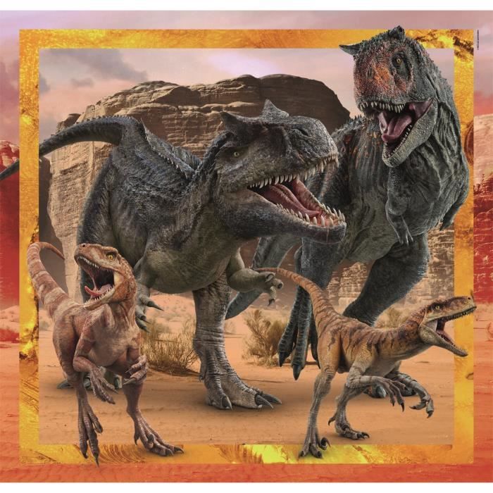 CLEMENTONI puzzle 3x48 pièces - Jurassic World