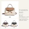 Hot-selling leather handbag high value lock linen travel lightweight large capacity women's backpack