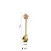Creative 304 Stainless Steel Spoon Cherry Blossoms Spoon Coffee Dessert Spoon Christmas Gifts Tableware Decoration Tea Spoon