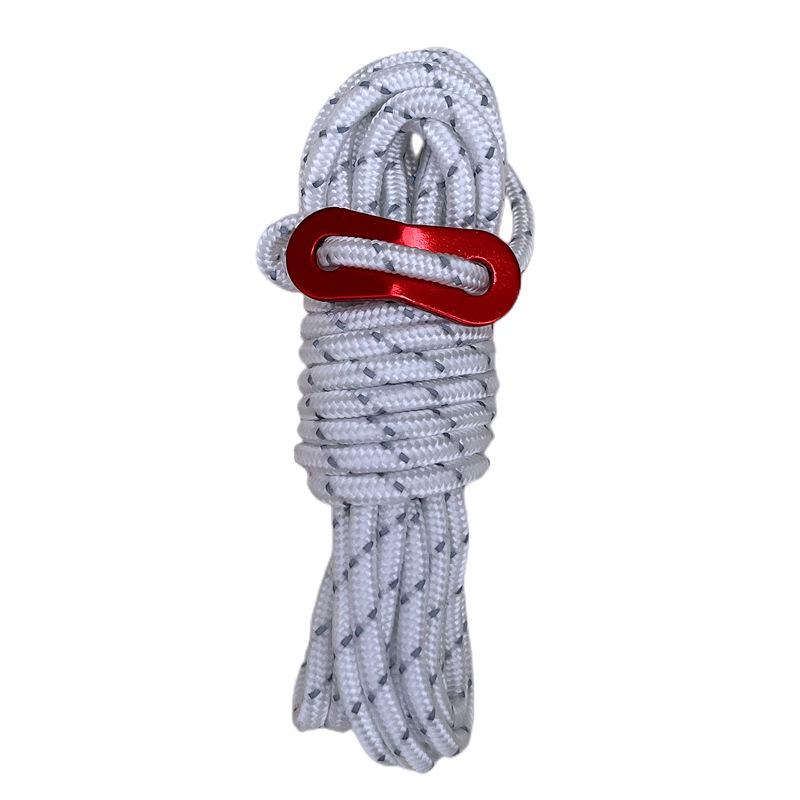Double-Eye Fixed Outdoor Aluminum Alloy Tent and Canopy Rope Buckle