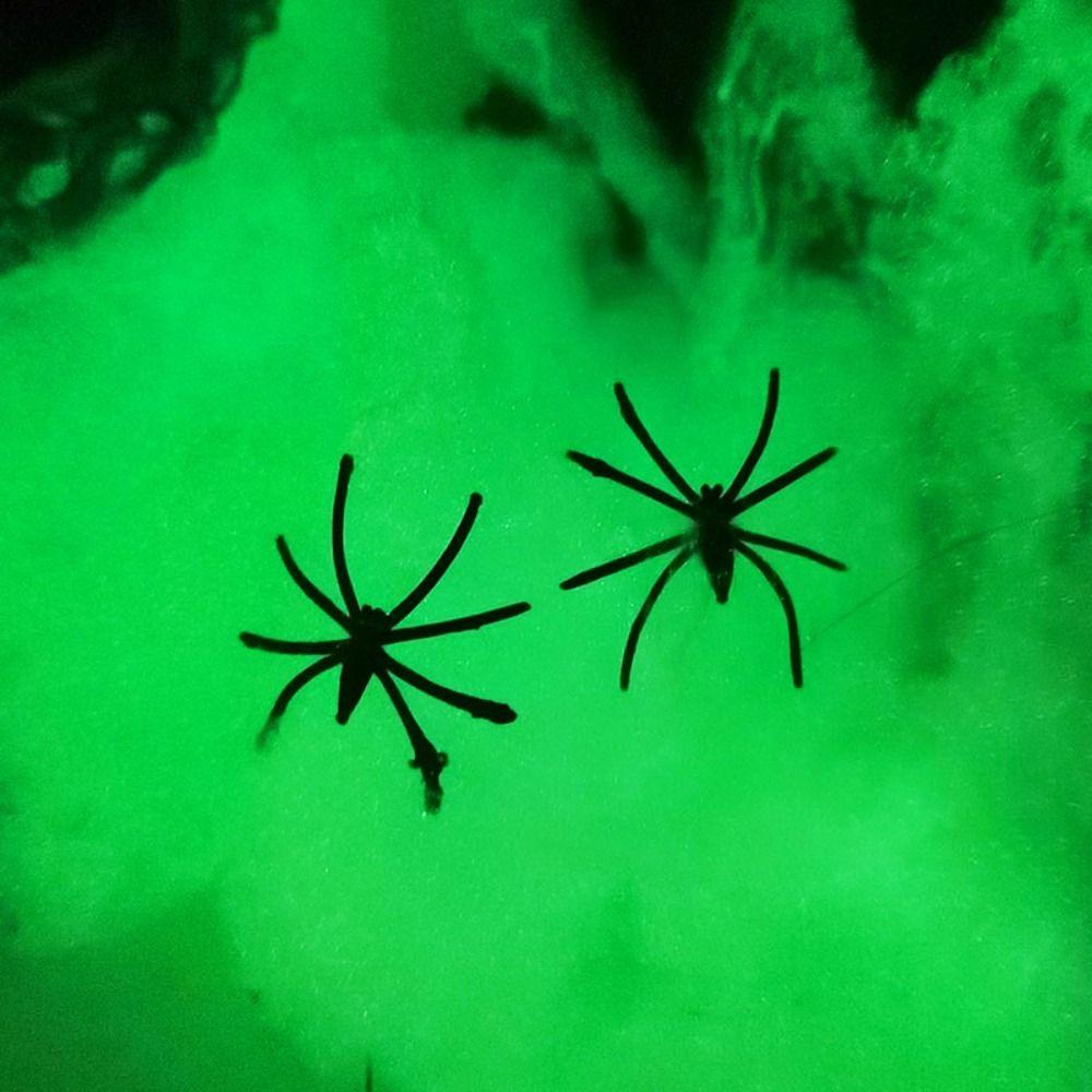 3/6/10 Meters Glow in The Dark Spider Web Polyester Halloween  Cobwebs  Home/Outdoor Decor
