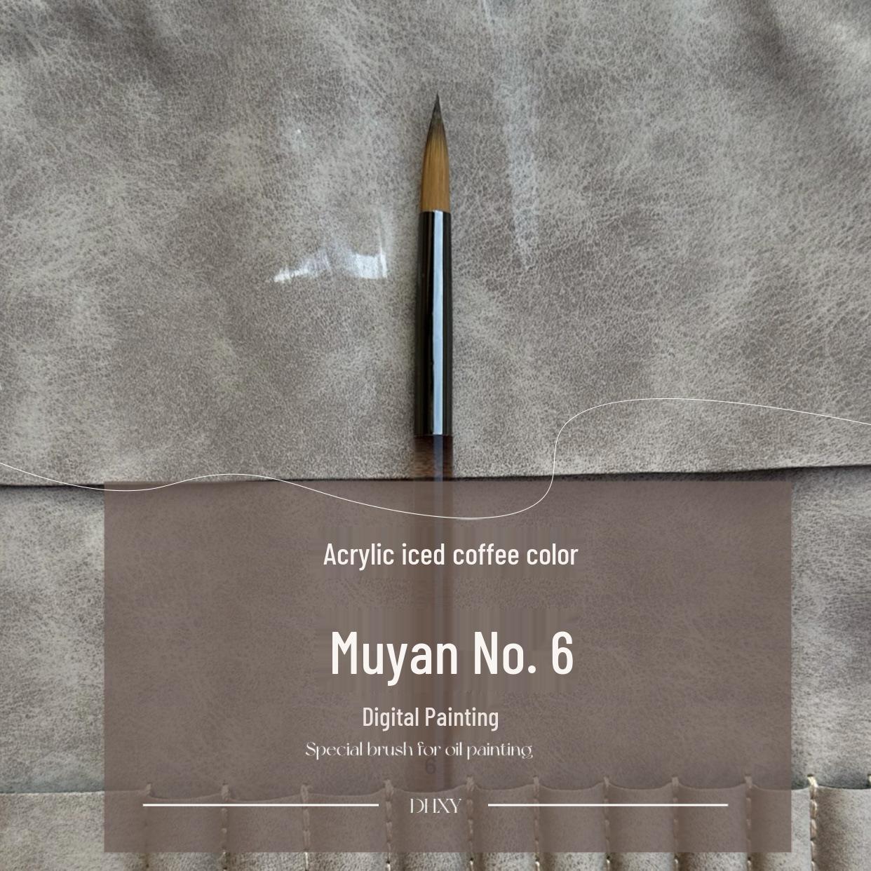 Evening Mist Paintbrush Set: Nylon Bristle Brushes for DIY Digital Oil Painting, Acrylic, and Watercolor Art