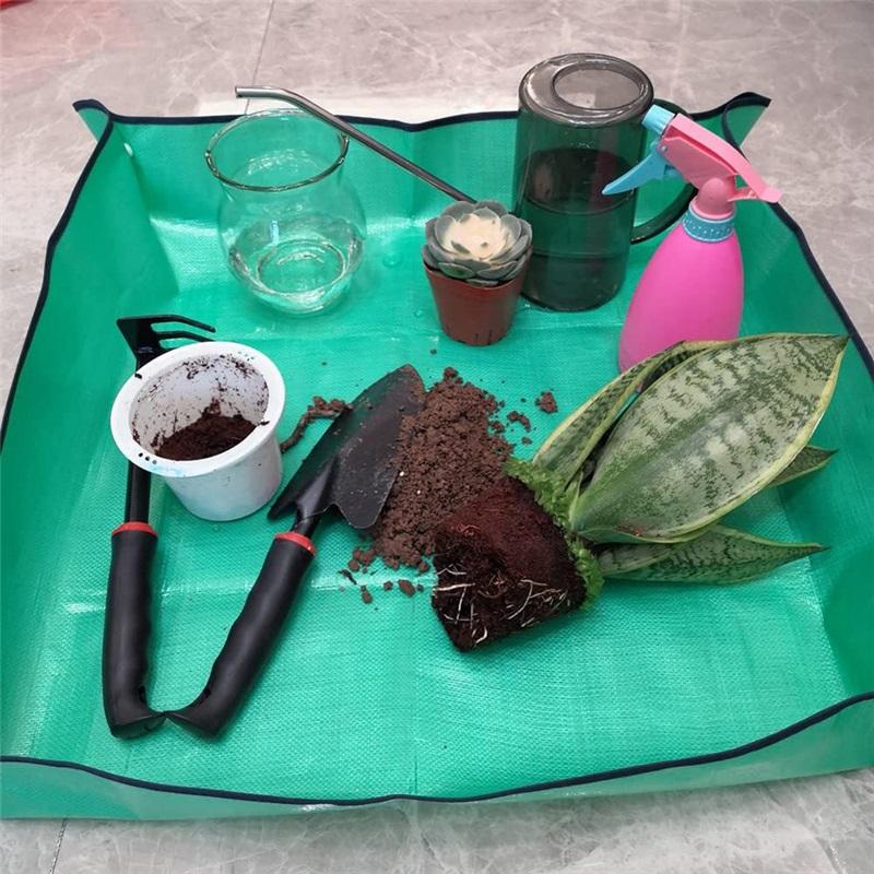 3PCS New Planting Mat 50cm-100cm Gardening Potting Pad Foldable Garden Plant Flower Pot Transplanting Waterproof Mats