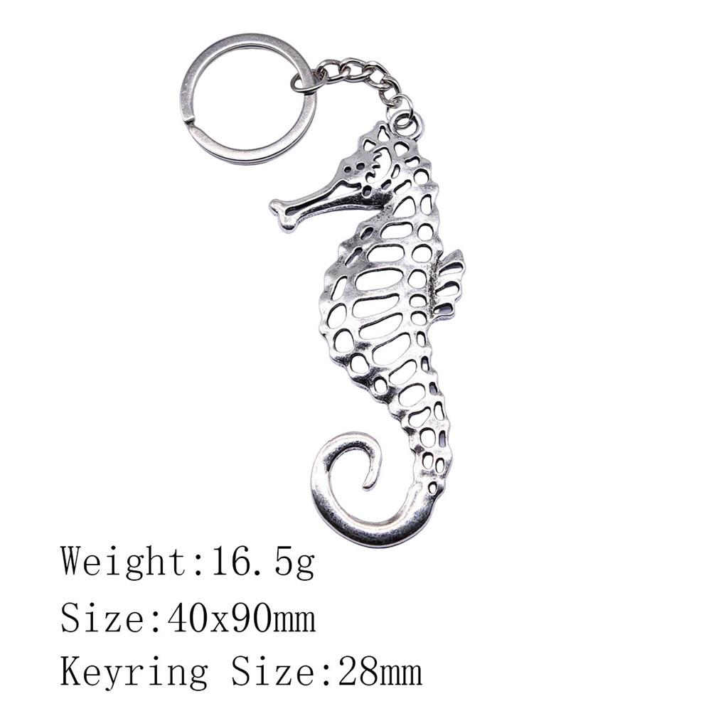 Mother's Day Keychain For Bags Seahorse Octopus Mermaid Key Ring Souvenir Men Chains