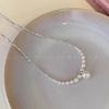 Shijia Pearl Broken Silver Necklace Women's Niche High-end Sense Collarbone Chain Gentle Temperament Versatile Neck Chain