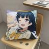 1pc Yoshiko Tsushima Anime Characters Pillow Case Fashion Square Pillowcase Bedroom Sofa Room Ins Decoration Leisure