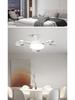 Integrated LED Ceiling Fan Light with E27 Screw for Restaurants and Homes