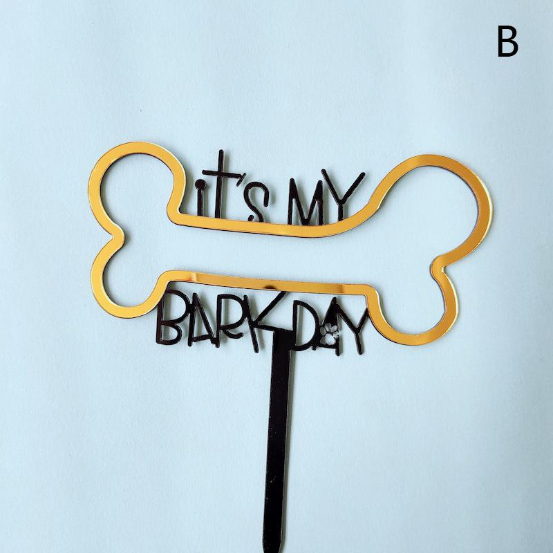 Haustier Hund Acryl Geburtstagstortenaufsätze Es ist mein Geburtstag Druck Kuchendekoration