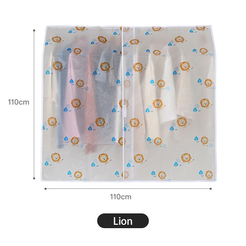 Closet Dust Cover Clothing Cover Hanging Type Overcoat Western-style Clothes Dustproof Waterproof Transparent Storage Thickening