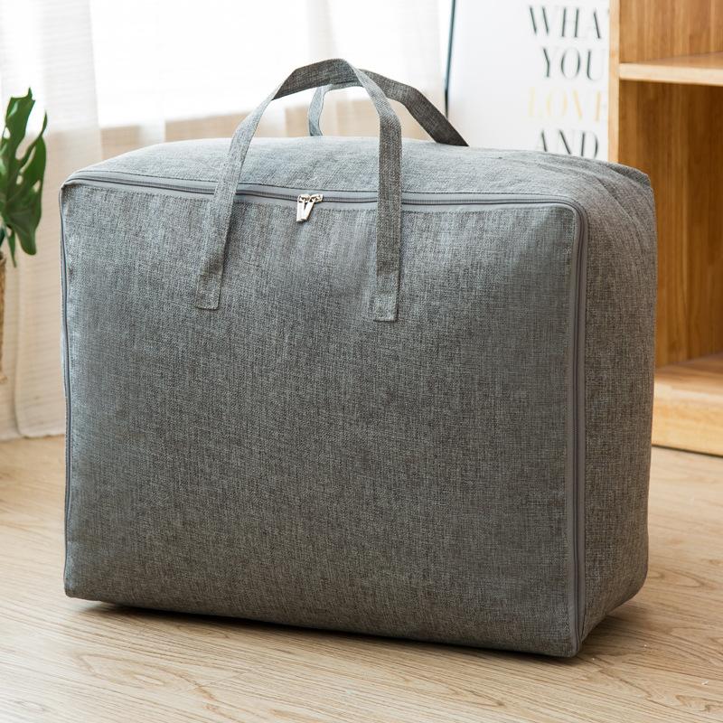 Cotton Linen Moisture-proof Receiving Bag More Portable Packing Bag Extra Large Waterproof Home Storage Dust-proof Packing Tool XL серый 3270₽