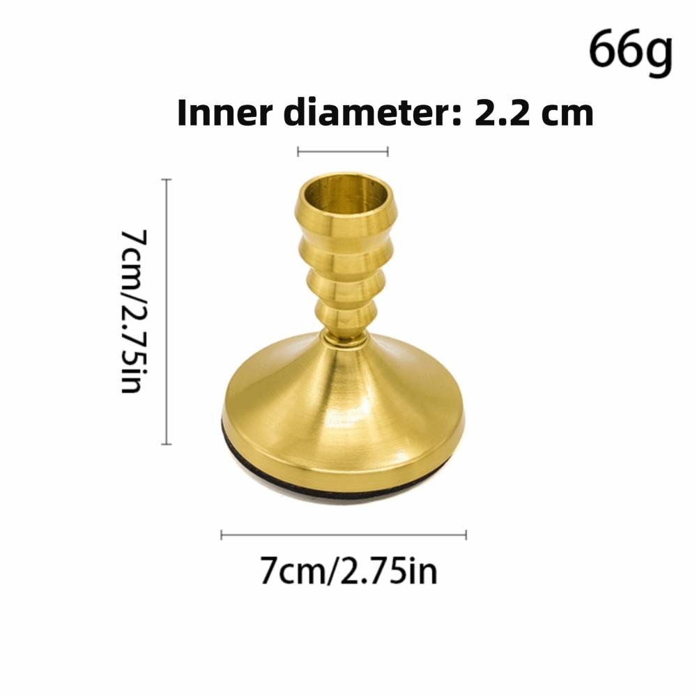 2PCS Vintage Style Candlestick Holders Metal Construction Durable Candle Stick Holders Decorative Short Candle Holders