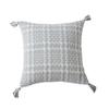 Houndstooth Two-color Woven Pillow Polyester-cotton Tassel Double-sided Office Fashion Ins Style Sofa Cushion Pillow Cover
