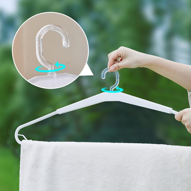 Extendable Rotating Clothes Drying Rack With Non-Marking Design For Towels Bed Sheets Blankets Space Saving Laundry Organizer
