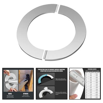 80-160mm Stainless Steel Decorative Cover  Pipe Gas Water Heater Cover Shower Cover Sewer Pipes Exhaust Holes Plumbing Accessori