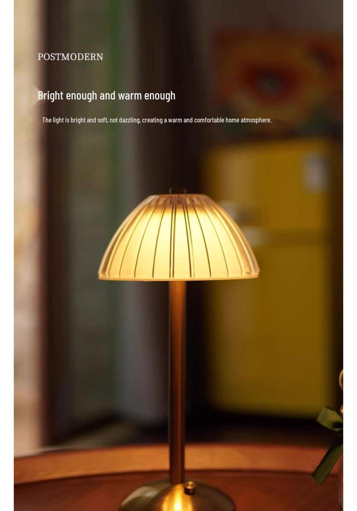 Luxury Crystal Pumpkin Bedside Lamp: Elegantly Designed Charging Night Light with a Simple Atmosphere