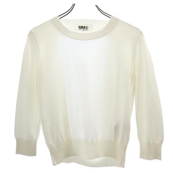 

Maison Margiela сделано в Италии рукав 7 минут Открытая спина Разрез Белый Женский Б/У