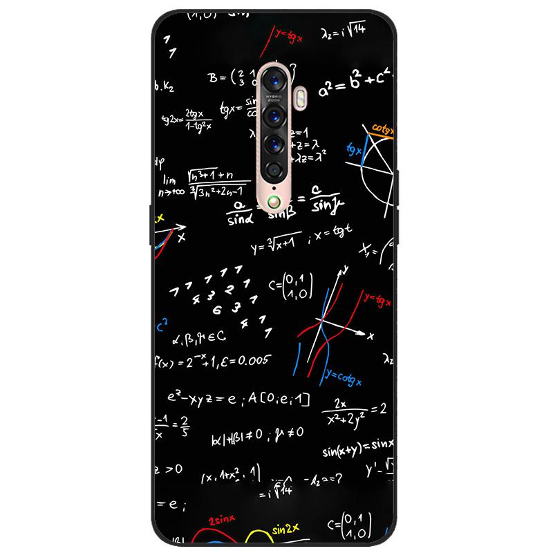 Für OPPO Reno 2 Hülle Weiches TPU-Silikon Cartoon Rückseite Handyhüllen TPU Schwarzer Stoßfänger für Hülle PCKM70, PCKT00, PCKM00, CPH1907
