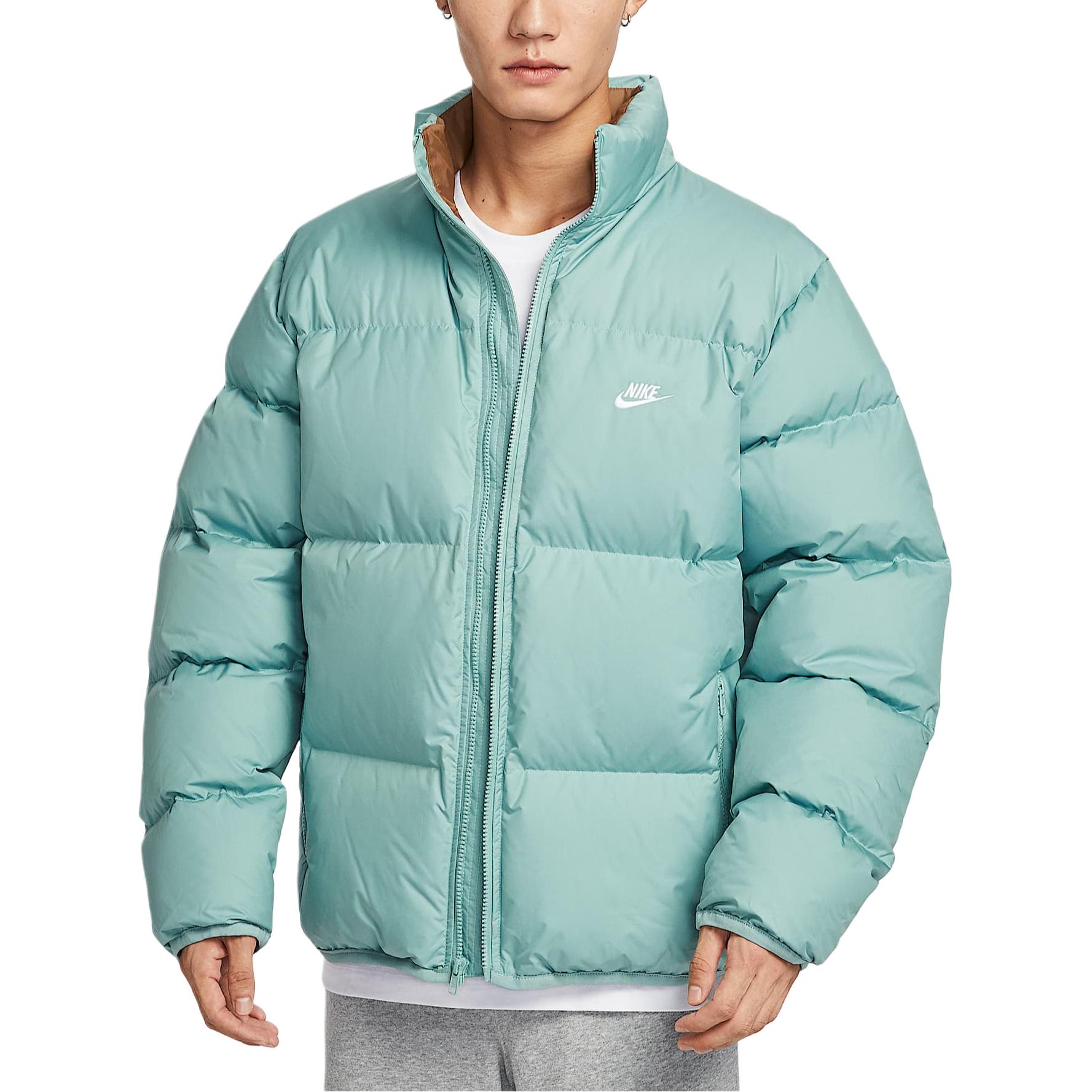 Мужская куртка Nike Sportswear Club Therma-FIT, ветронепроницаемая, водостойкая, свободная, теплая, на молнии, с утиным пухом, Мужские куртки IB2976-017 M