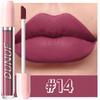 DUNUF Matte Liquid Lipstick Bean Paste Lip Gloss Long Lasting Waterproof Non‑Fading Easy To Apply Sexy Red Lip Glaze