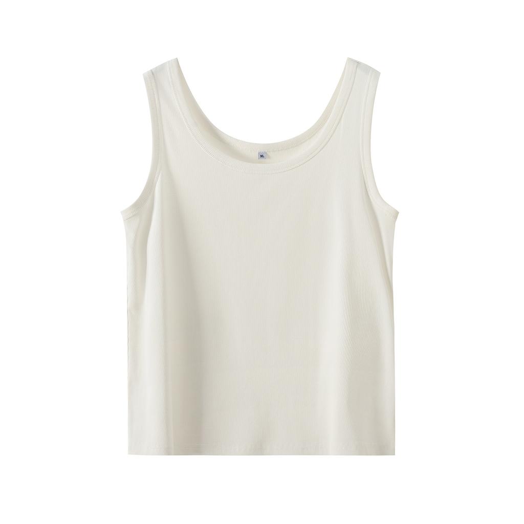 Large Size Women's Clothing Simple Solid Color Fashion Single Wear Inner Vest Women's 2026 Spring New Pullover Top 134360