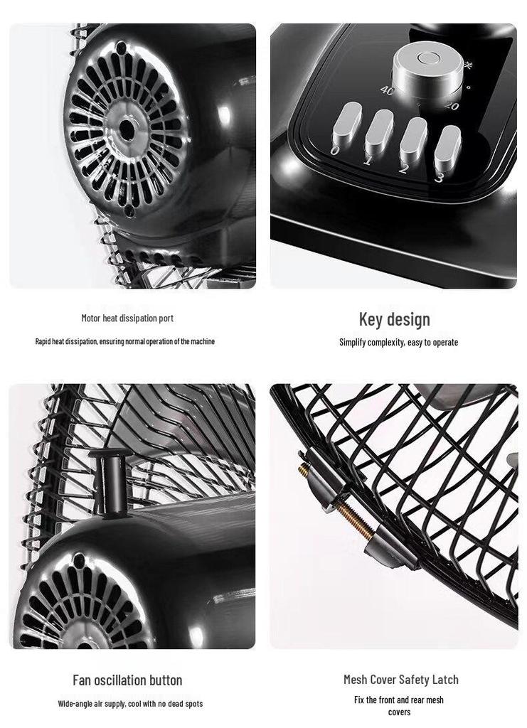 16palcový tichý oscilační stolní ventilátor pro domácnost a koleje