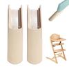 Insert Dining Chair Accessories Safety Extension Piece Anti Tipping Strip Baby Chair Anti-Skid Leg Pad Feet 2PCS/set