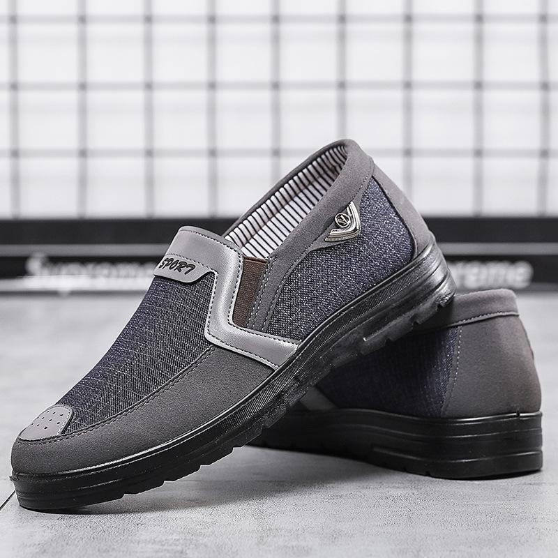 Fashion New Spring Canvas Men Loafers Shoes Slip On Casual Shoes Fashion Summer Breathable Soft Flat Driving Shoe  2025 Hjk8